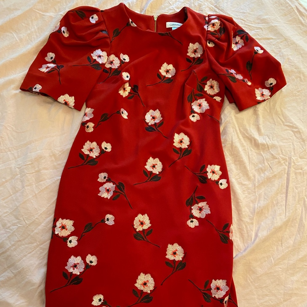 Floral Calvin Klein dress